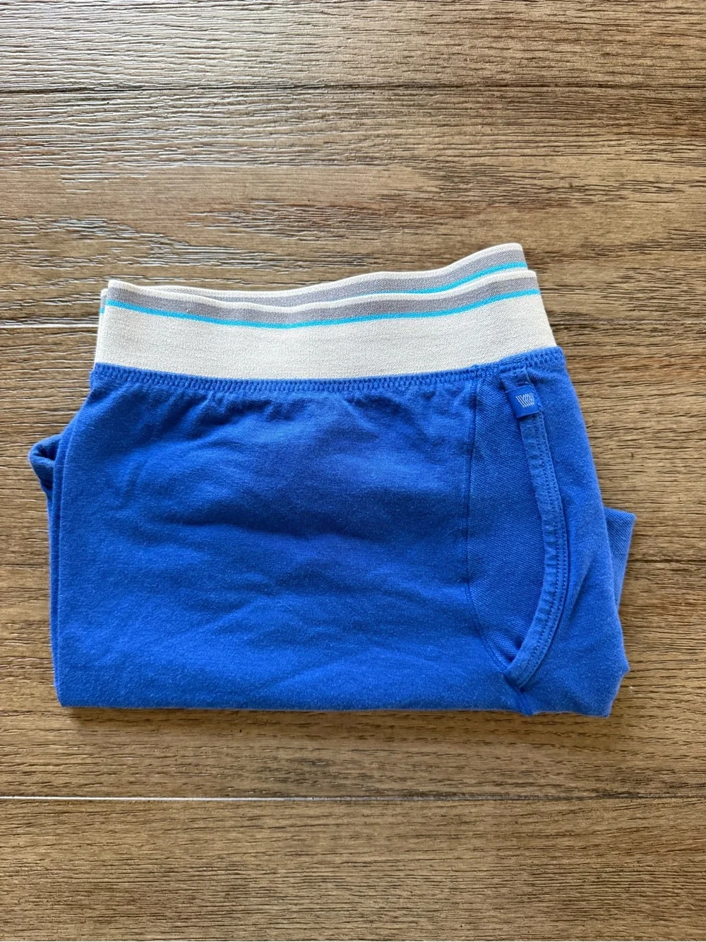Mack Weldon Royal Blue Men's Boxer Briefs with White Waistband